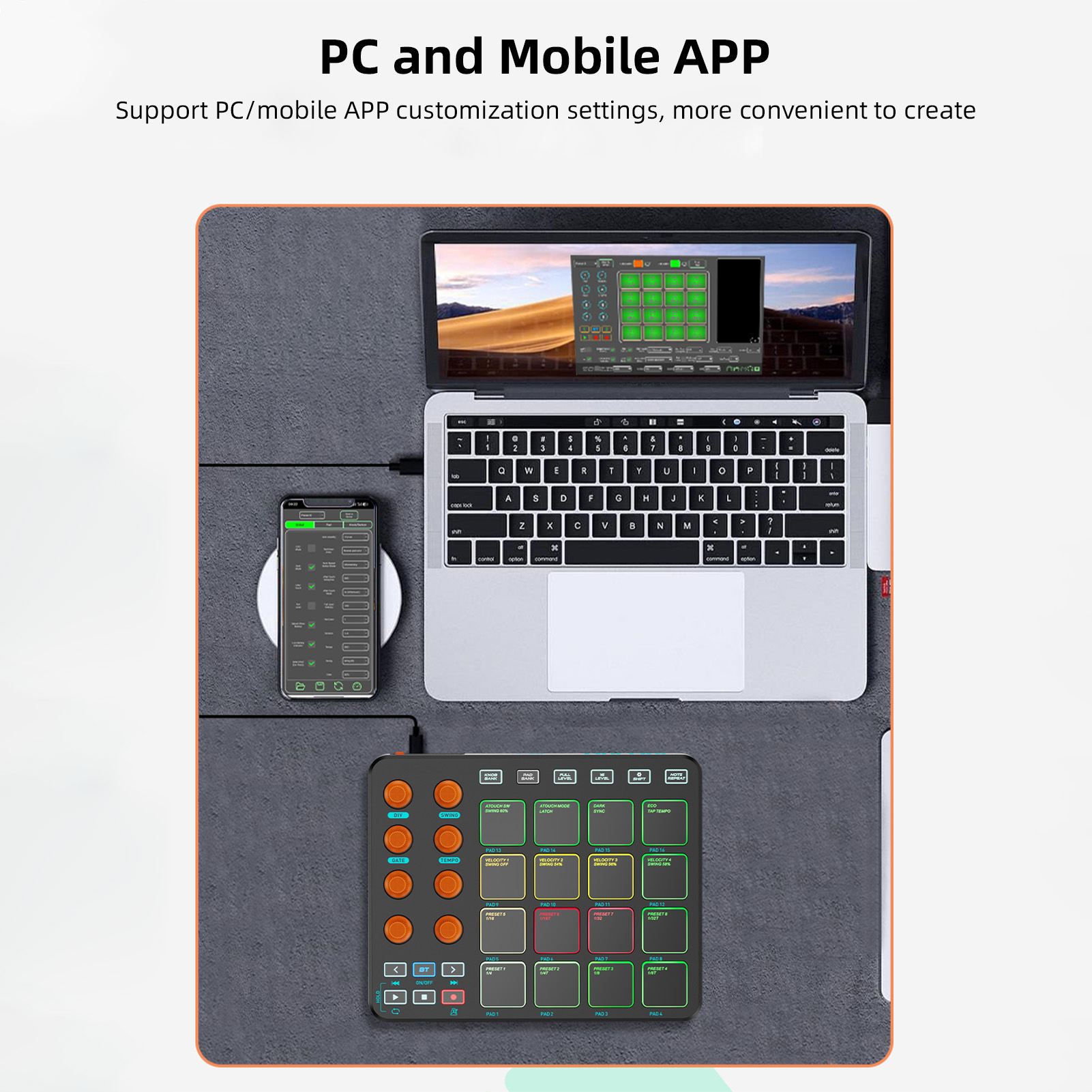 وحدة تحكم MIDI لوحة مفاتيح MID - مراجعة Midi Controller Pad وسعره