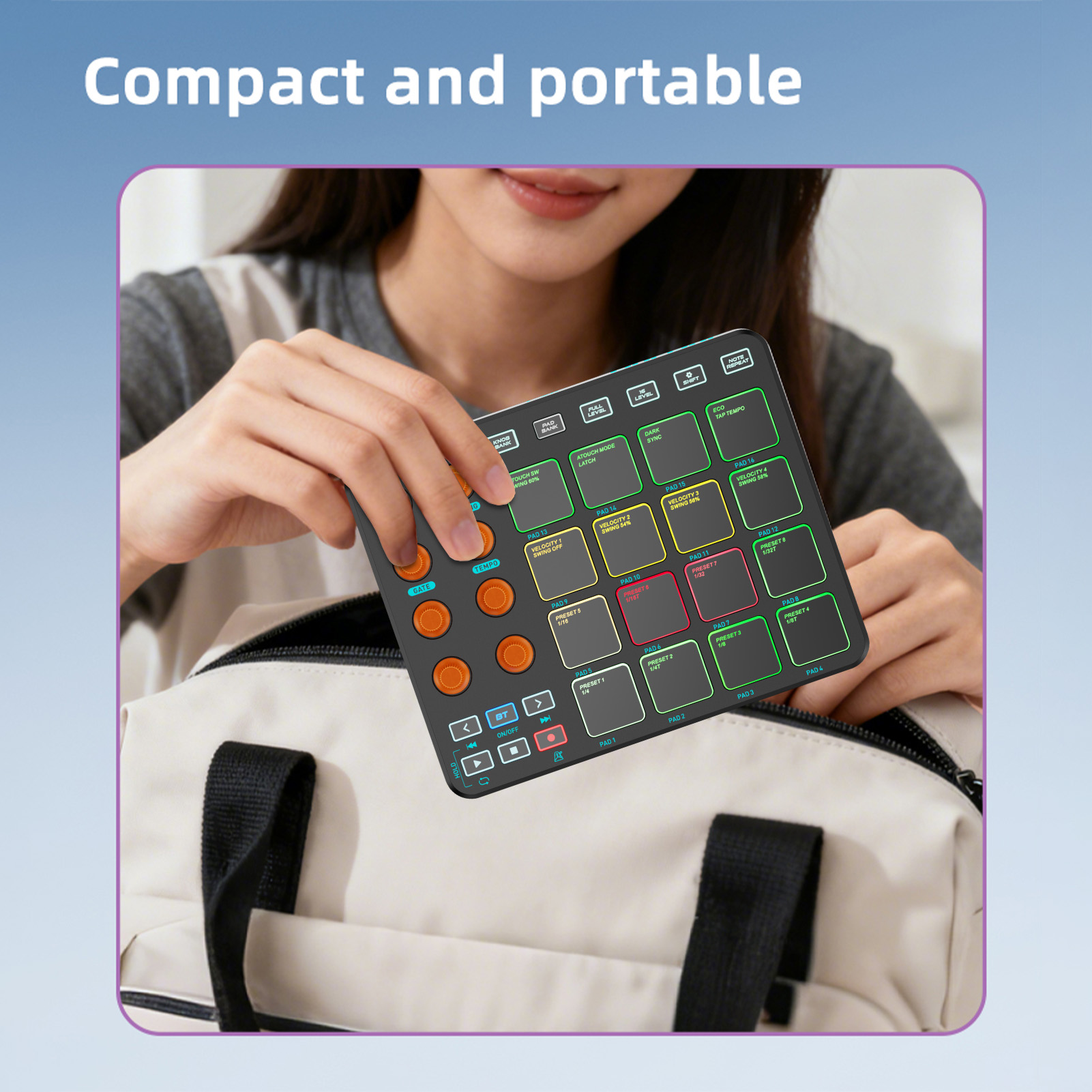 وحدة تحكم MIDI لوحة مفاتيح MID - مراجعة Midi Controller Pad وسعره